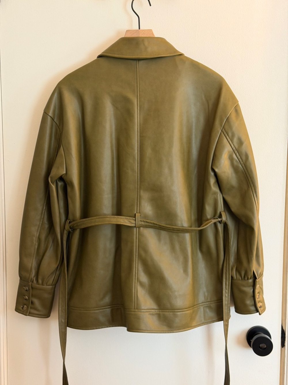 NWT Bagatelle Collection Olive Green Belted Shirt Jacket - Picture 3 of 10